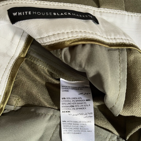 NWT White House Black Market linen short size 12 - Picture 4 of 6